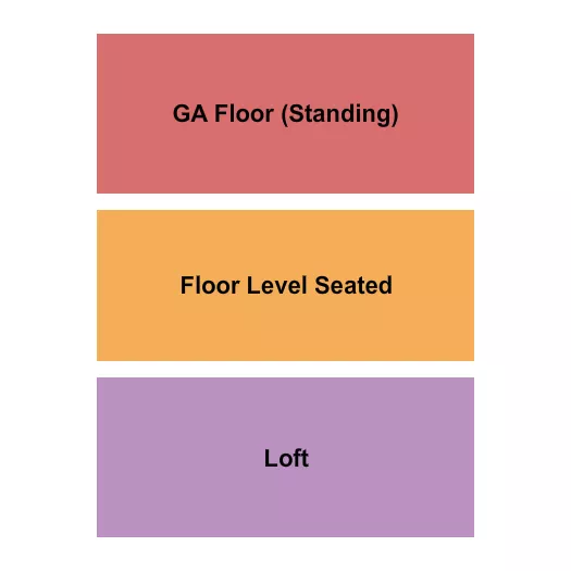 seating chart for The Newberry - GA & Seated Floor/Loft - eventticketscenter.com